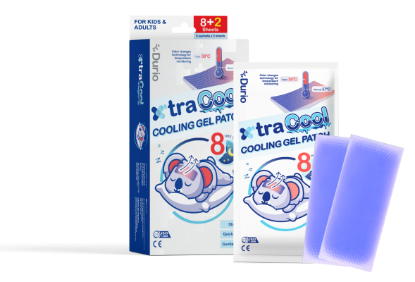 Durio 601 x'traCool Cooling Gel Patch -  8+2 sheets/box