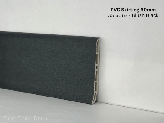 PVC Skirting 60MM (AS-6063  Blush Black)