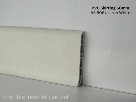 PVC Skirting 60MM (AS-6064  Iron White)