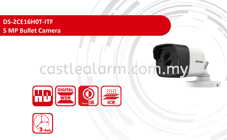 5MP Bullet Camera HIK Vision Analogue HD CCTV System