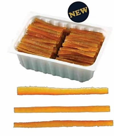 Orange Peel - Candied Slivers / Strips, 7.5 - 8 cm ( 1 KG )