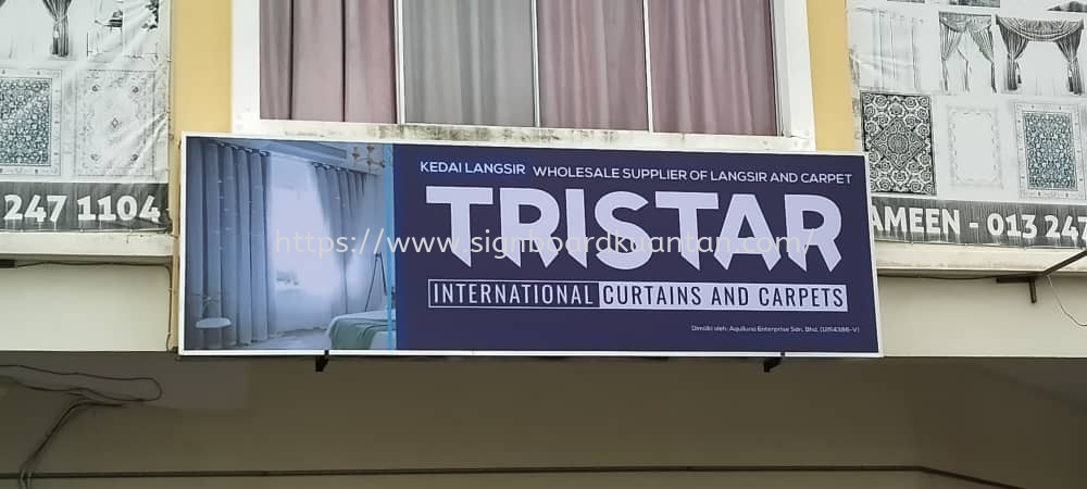 TRISTAR KEDAI LANGSIR METAL G.I SIGNAGE SIGNBOARD AT KUANTAN AIR PUTIH 