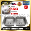 ISANO B8421 800 x 480 x 220MM Stainless Steel Sink Bowl / Double Sink Bowl (Coating Base) Bathroom/Kitchen Appliances / Accessories Home Improvement