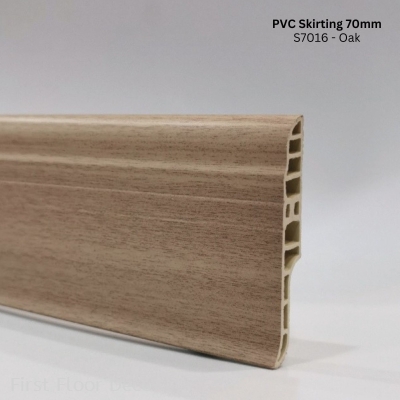 PVC Skirting 70MM (S7016  Oak)