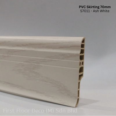 PVC Skirting 70MM (S7011  Ash White)