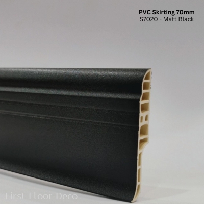 PVC Skirting 70MM (S7020  Matt Black)