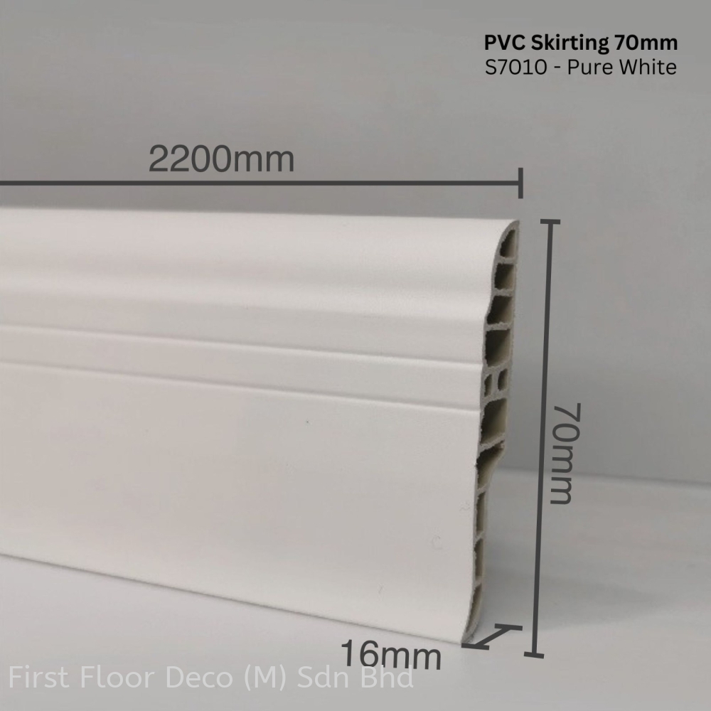 PVC Skirting 70MM S7010 Pure White PVC Skirting 70MM Skirting PVC pvc-skirting-70mm-s7010-pure-white-pvc-skirting-70mm-skirting-pvc