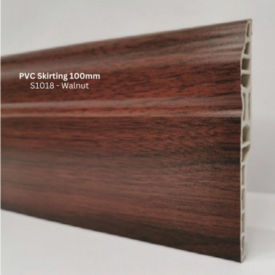 PVC Skirting 100MM (S1018  Walnut)