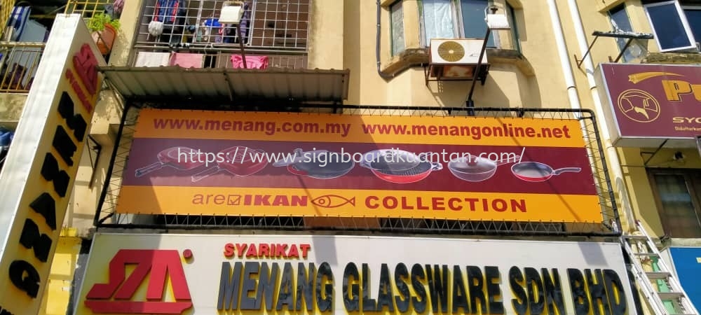 MENANG GLASSWARE ZIG ZAG BILLBOARD AT KUANTAN Bandar Indera Mahkota