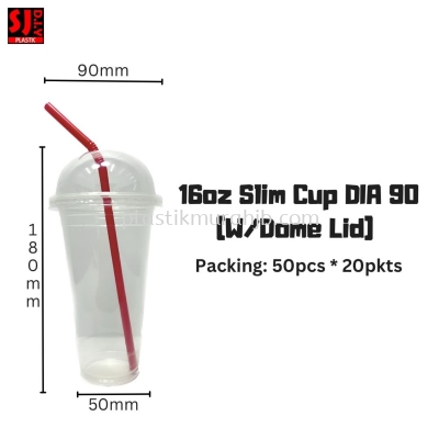 HORNBOY 16OZ SLIM CUP (W/DOME LID)