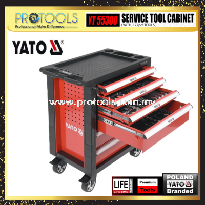 YATO YT-55300 SERVICE TOOLS CABINET WITH 6 DRAWERS & 177PCS TOOLS