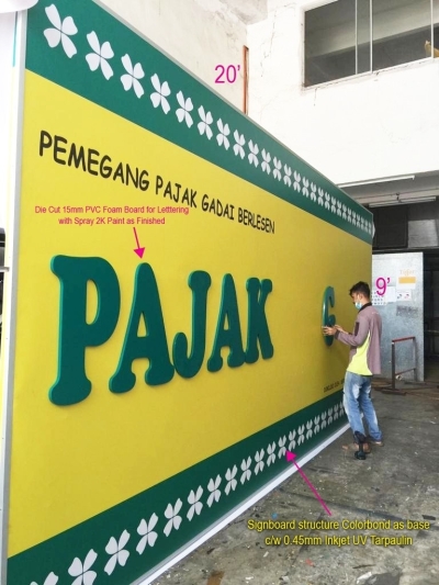 3D lettering die cut signboard @ Nilai