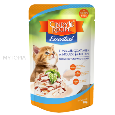 CINDYS ESSENTIAL POUCH TUNA WITH GOAT MILK 70G