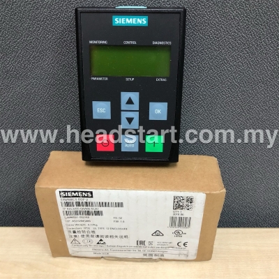 SIEMENS SINAMICS G120 BASIC OPERATOR PANEL (BOP-2) 6SL3255-0AA00-4CA1 MALAYSIA