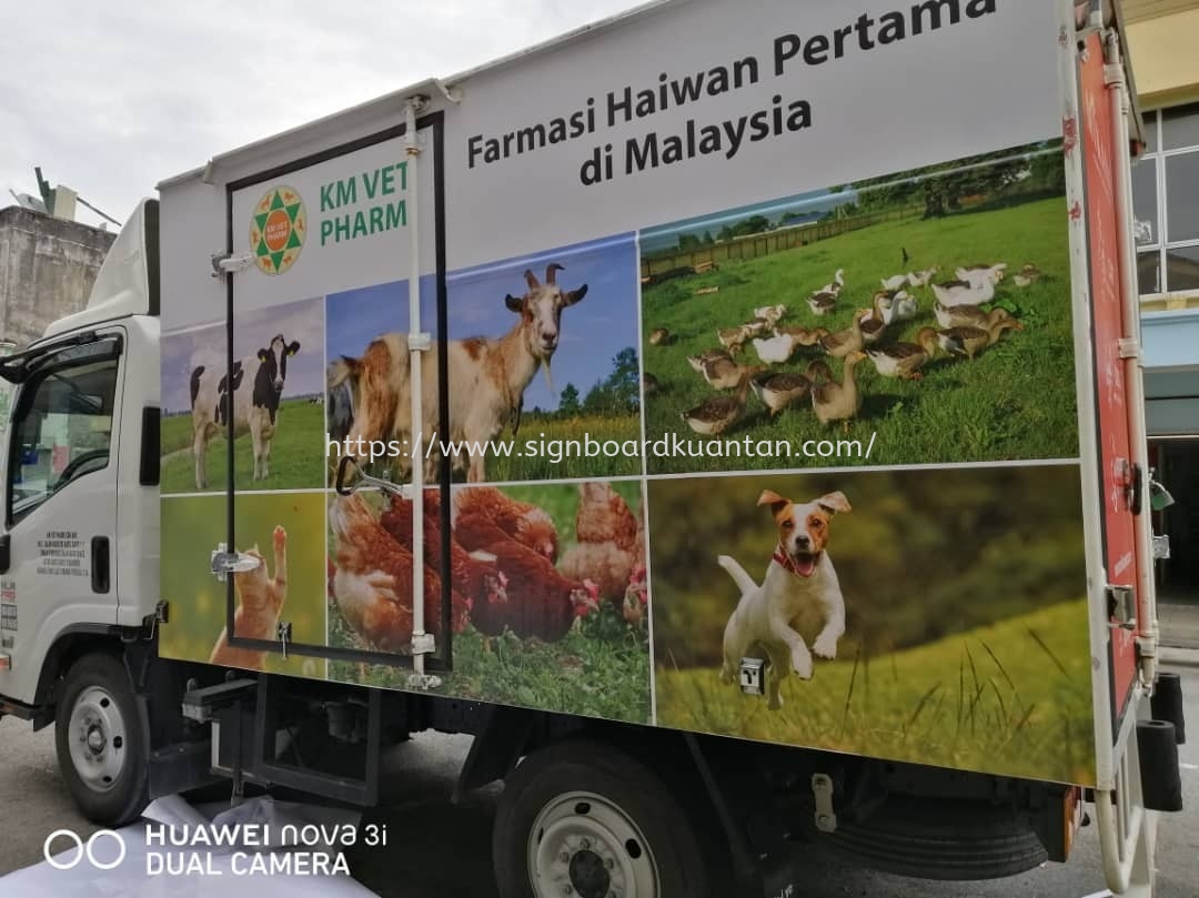 BEXTON PET TRUCK LORRY & VAN STICKER PRINTING AT KUANTAN GAMBANG 