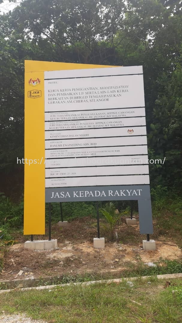 JKP CONSTRUCTION PROJECT SIGNBOARD AT KUANTAN GAMBANG 