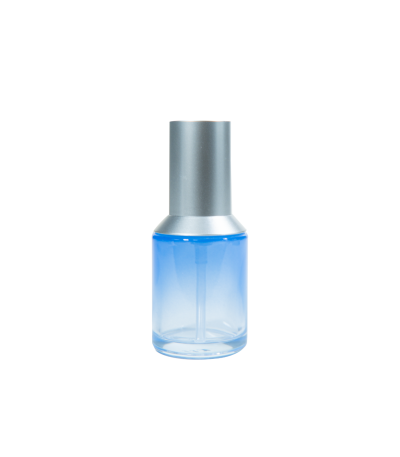 40ml Gradient blue silver cover pump head