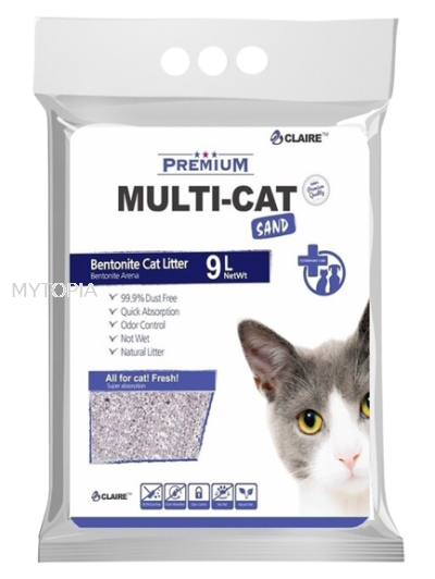 CLAIRE PREMIUM MULTI CAT LITTER 9L