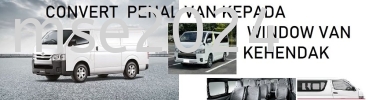 CONVERT PENAL VAN TO WINDOW VAN SERVICES  CONVERSION SERVICES VAN PENUMPANG 