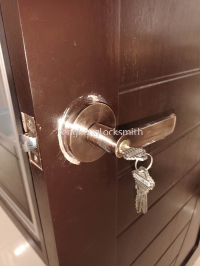 installation door lock, replace door lock 