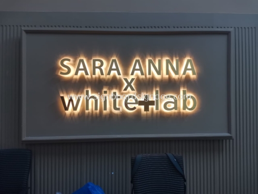 Sara Anna x White + Lab - Indoor 3D LED Stainless less Backlit - Ampang 