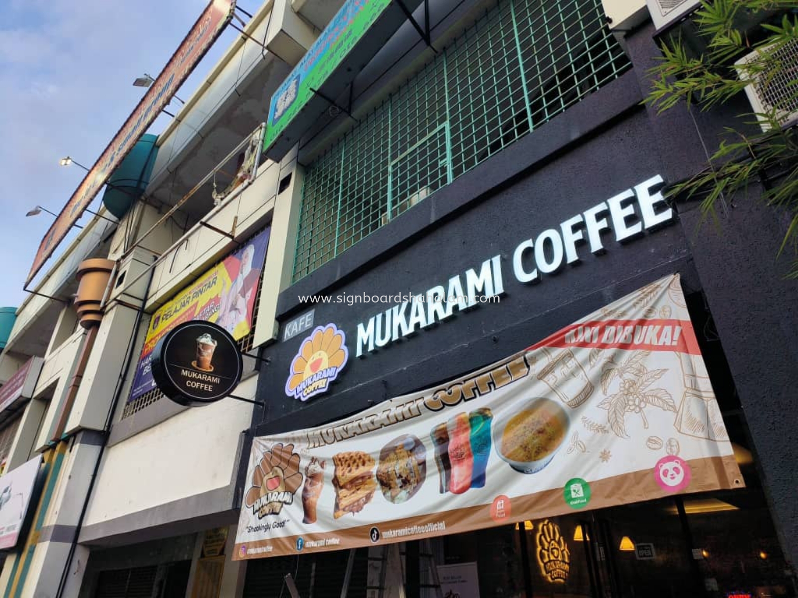 Mukarami Coffee Subang Jaya - 3D Channel Signboard 