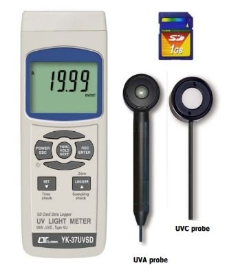 LUTRON YK-37UVSD UVA, UVC LIGHT METER