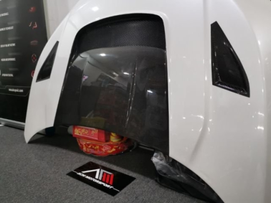 Honda civic Fc Half Carbon Hood Varis