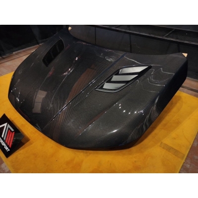 Honda civic fe carbon fiber hood v3