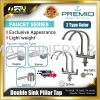 PREMIO TK-3606R / TK-3606S / TK-3616Q Double Sink Pillar Tap (Regalia / Sienna / Quatour) Bathroom/Kitchen Appliances / Accessories Home Improvement