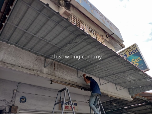 METAL ROOFING @RESTORAN BS OOI, JALAN MEGAH 29, TAMAN MEGAH, CHERAS 