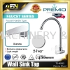 PREMIO TK-4006R / TK-4006S / TK-4016Q Wall Sink Tap (Regalia / Sienna / Quatour)  Bathroom/Kitchen Appliances / Accessories Home Improvement