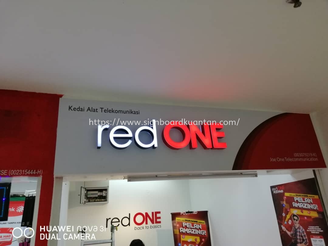 REDONE KEDAI ALAT TELEKOMUNIKASI INDOOR 3DLED FRONTLIT SIGNAGE AT KUANTAN AIR PUTIH 