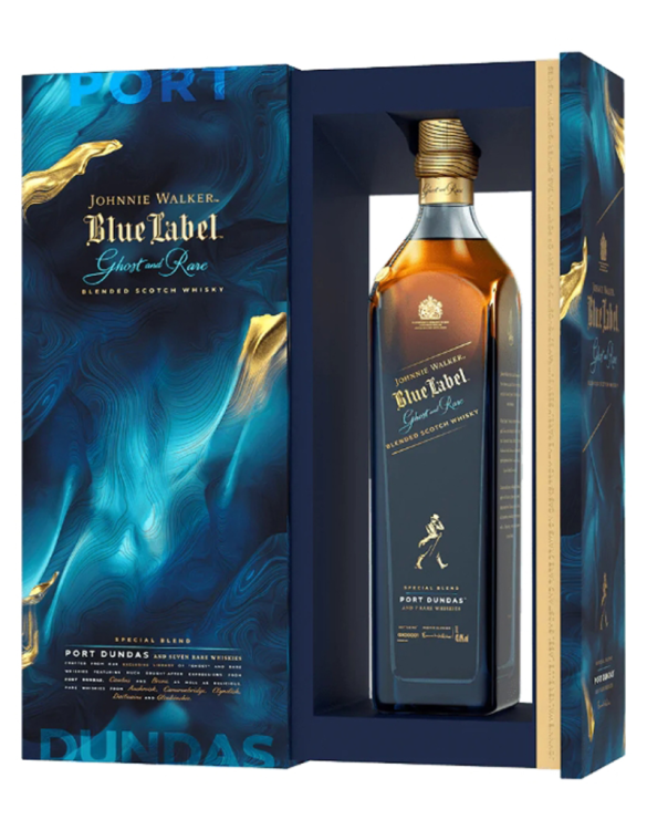 J.WALKER BLUE GHOST & RARE 75CL ( PORT DUNDAS )