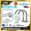 PREMIO TK-4806R / TK-4806S / TK-4856Q Grande Double Sink Wall Tap (Regalia / Sienna / Quatour) Bathroom/Kitchen Appliances / Accessories Home Improvement