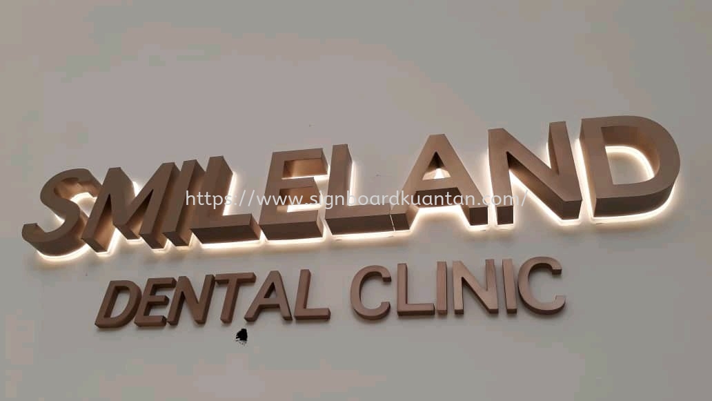 SMILELAND DENTAL CLINIC INDOOR 3DLED BACKLIT SIGNAGE AT KUANTAN  Indera Mahkota Industrial Area