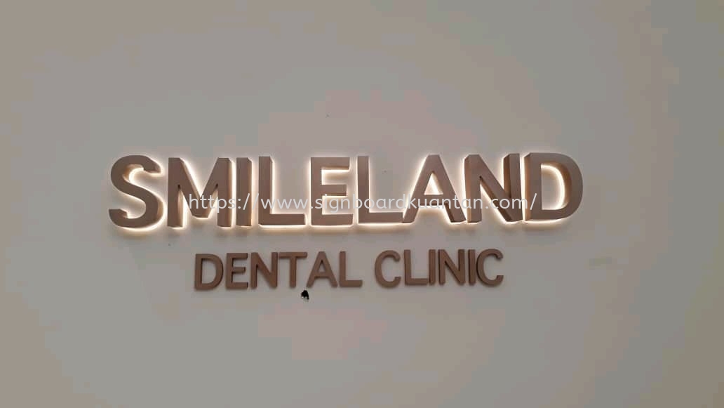 SMILELAND DENTAL CLINIC INDOOR 3DLED BACKLIT SIGNAGE AT KUANTAN  Indera Mahkota Industrial Area