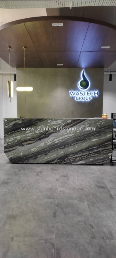 Wastech Group - Indoor 3D LED Backlit without base Signage - Ampang 