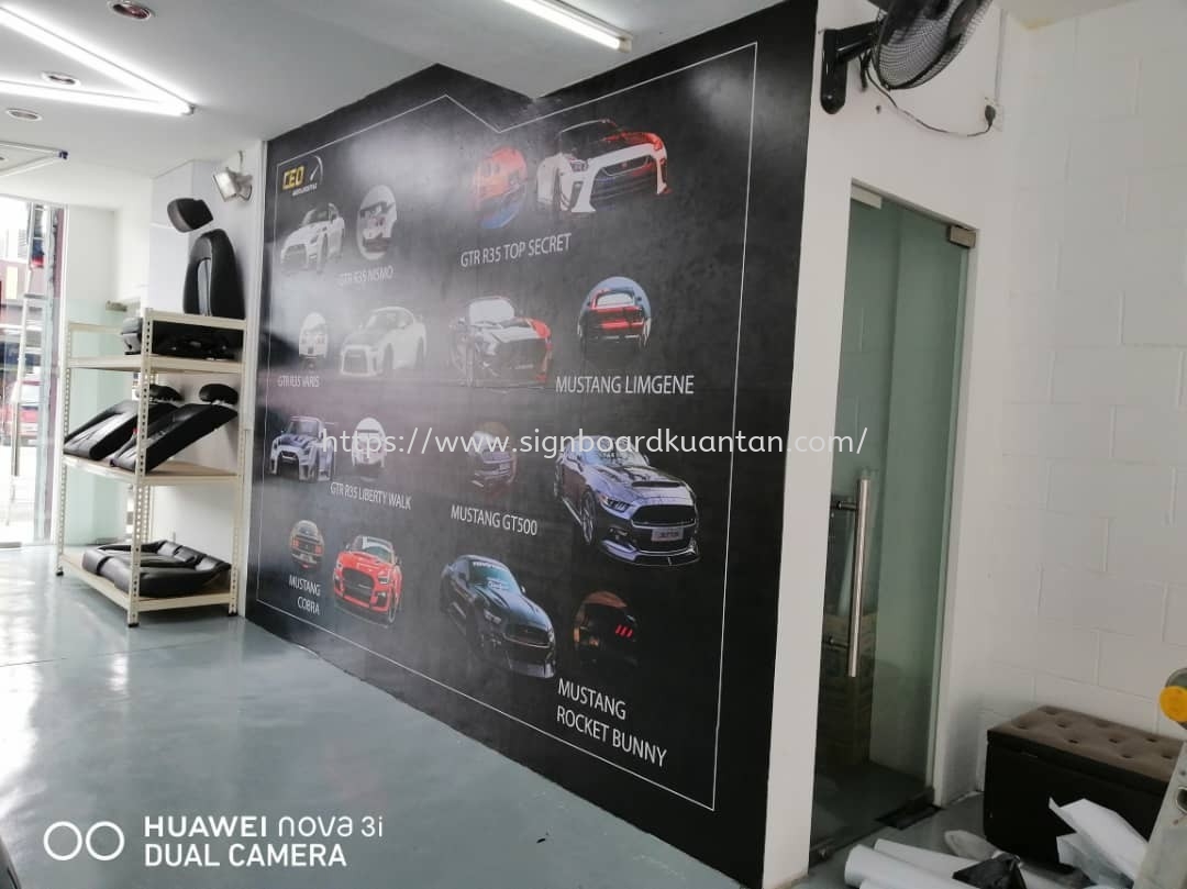 CEO AUTO LIFESTYLE INKJET WALLPAPER PRINTING AT KUANTAN AIR PUTIH 