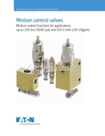 Eaton Hydraulic Screw-in Cartridge Valves (SiCV) Motion control valves