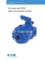 Eaton PVM Open Circuit Piston Pumps