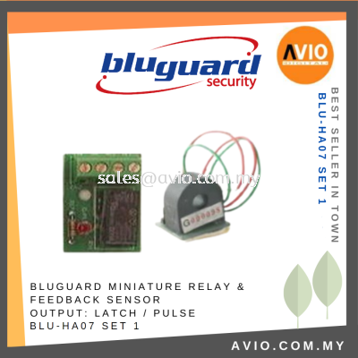 Bluguard Miniature Relay & Feedback Sensor Output Latch or Pulse for Alarm System use BLU-HA07 SET 1