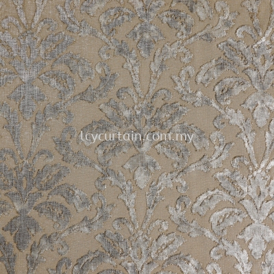 Ritz Glitz Hilton 02 Ermine Velvet Damask Drapery