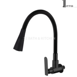 Itto Flexible Wall Sink Tap IT-W1410S5-AD2-BL Wall Tap Sink Cold Tap Kitchen