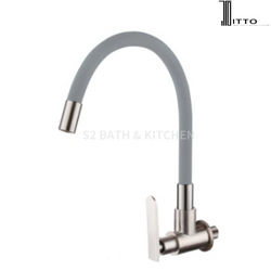 Itto Flexible Wall Sink Tap IT-W1410S5-AD3-GR Wall Tap Sink Cold Tap Kitchen