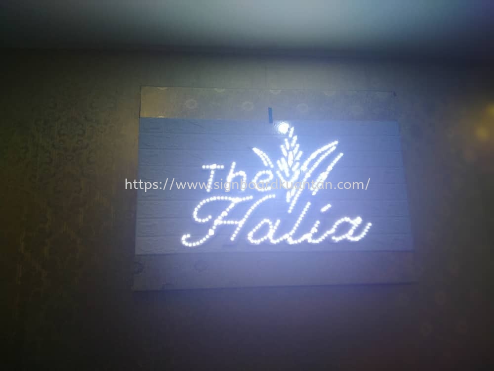 THE HIALA INDOOR 3D LED FRONTLIT SIGNAGE AT KUANTAN AIR PUTIH 