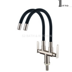 Itto Pillar Kitchen Sink Tap IT-W1549S5-AD3-BL