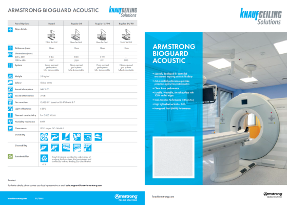 ARMSTRONG BIOGUARD ACOUSTIC