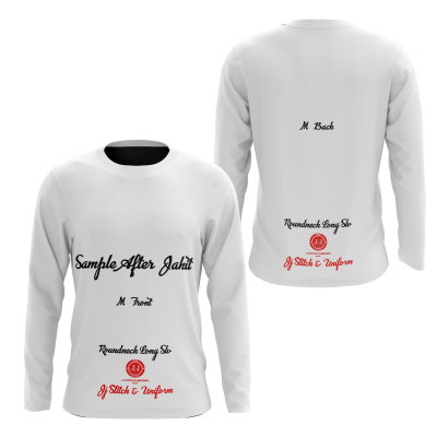 Customized Round Neck Long Sleeve