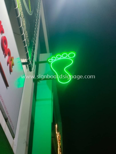 Rex Spa - Rimbayu Exclusive Spa - Neon Bar Double Side Signage  - Ampang 